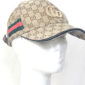 Gucci Gold Logo/Beige Cap/Hat